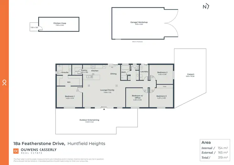 Floorplan of Homely house listing, 18a Featherstone Drive, Huntfield Heights SA 5163