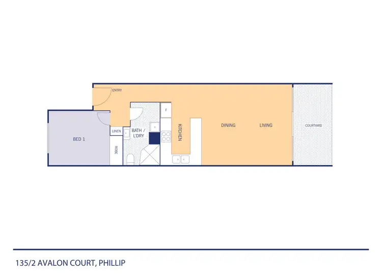 Floorplan of Homely unit listing, 135/2 Avalon Court, Phillip ACT 2606