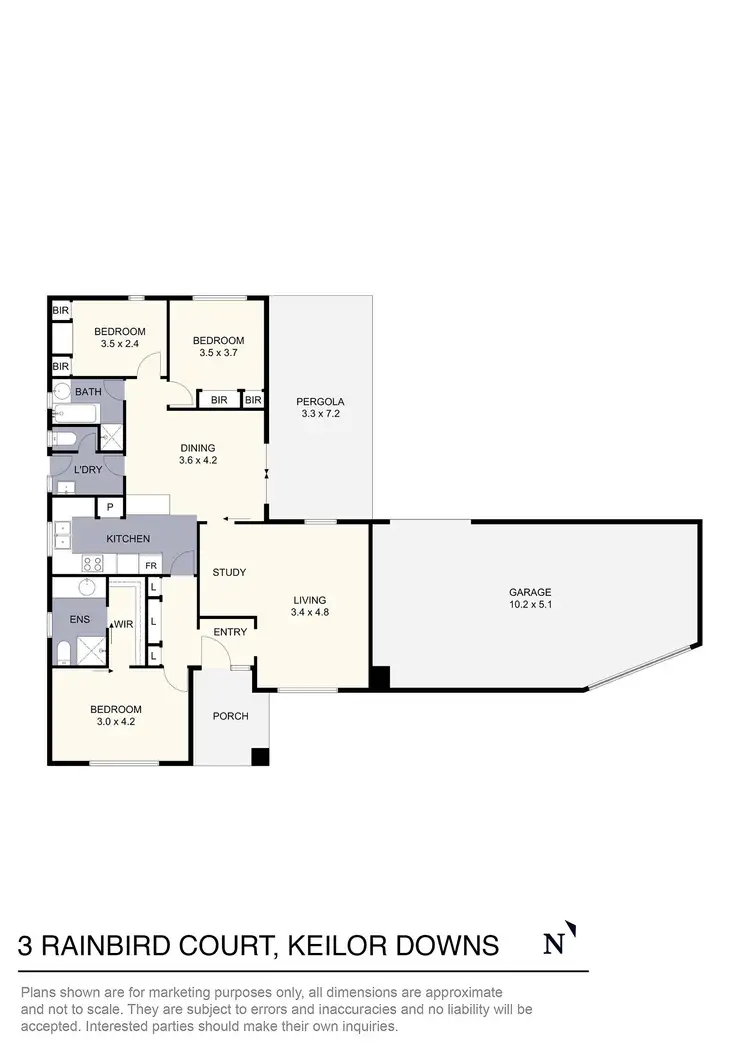 Floorplan of Homely house listing, 3 Rainbird Court, Keilor Downs VIC 3038