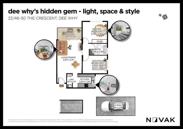 Floorplan of Homely apartment listing, 22/46-50 The Crescent, Dee Why NSW 2099