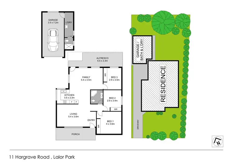 Floorplan of Homely house listing, 11 Hargrave Road, Lalor Park NSW 2147