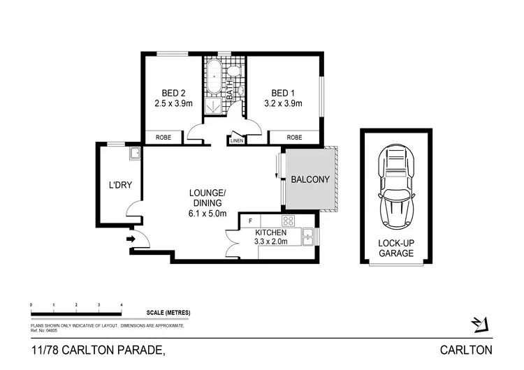 Floorplan of Homely apartment listing, 11/78 Carlton Parade, Carlton NSW 2218