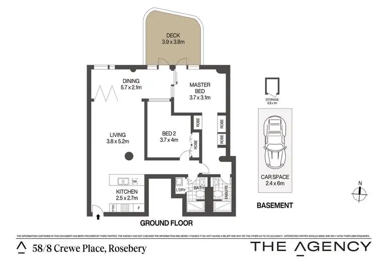 Floorplan of Homely apartment listing, 58/8 Crewe Place, Rosebery NSW 2018