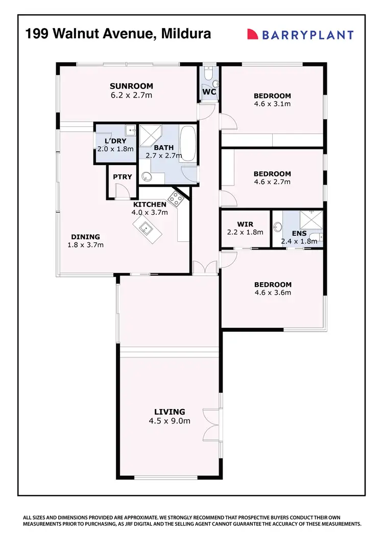 Floorplan of Homely house listing, 199 Walnut Avenue, Mildura VIC 3500