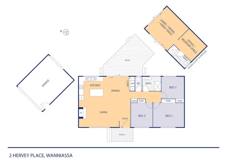 Floorplan of Homely house listing, 2 Hervey Place, Wanniassa ACT 2903