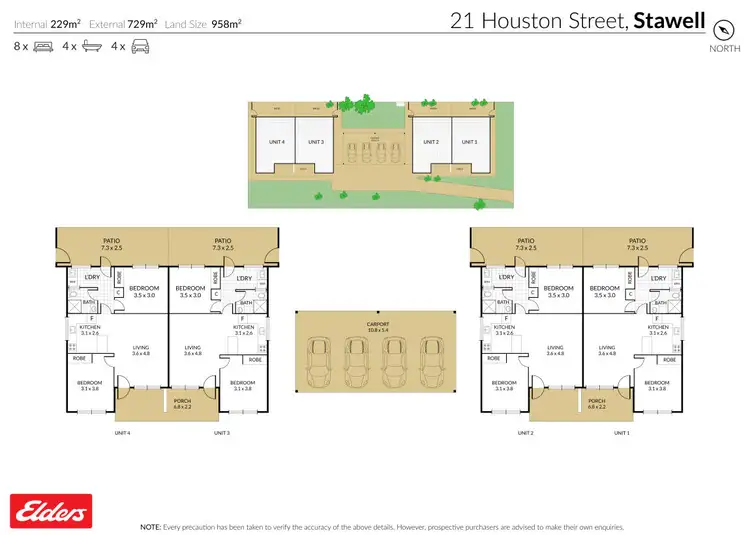Floorplan of Homely block of units listing, 21 Houston Street, Stawell VIC 3380