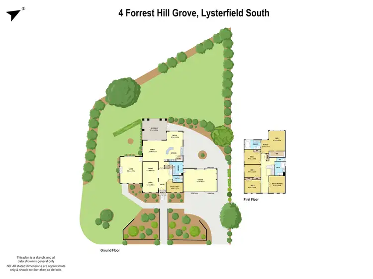 Floorplan of Homely house listing, 4 Forrest Hill Grove, Lysterfield South VIC 3156