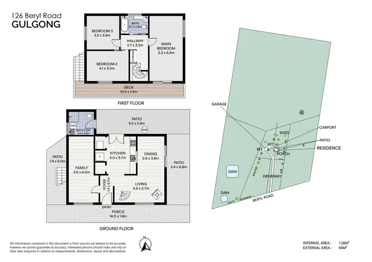 Floorplan of Homely rural property listing, 126 Beryl Road, Gulgong NSW 2852