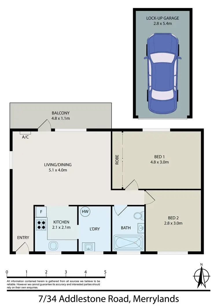 Floorplan of Homely unit listing, 7/34 Addlestone Road, Merrylands NSW 2160