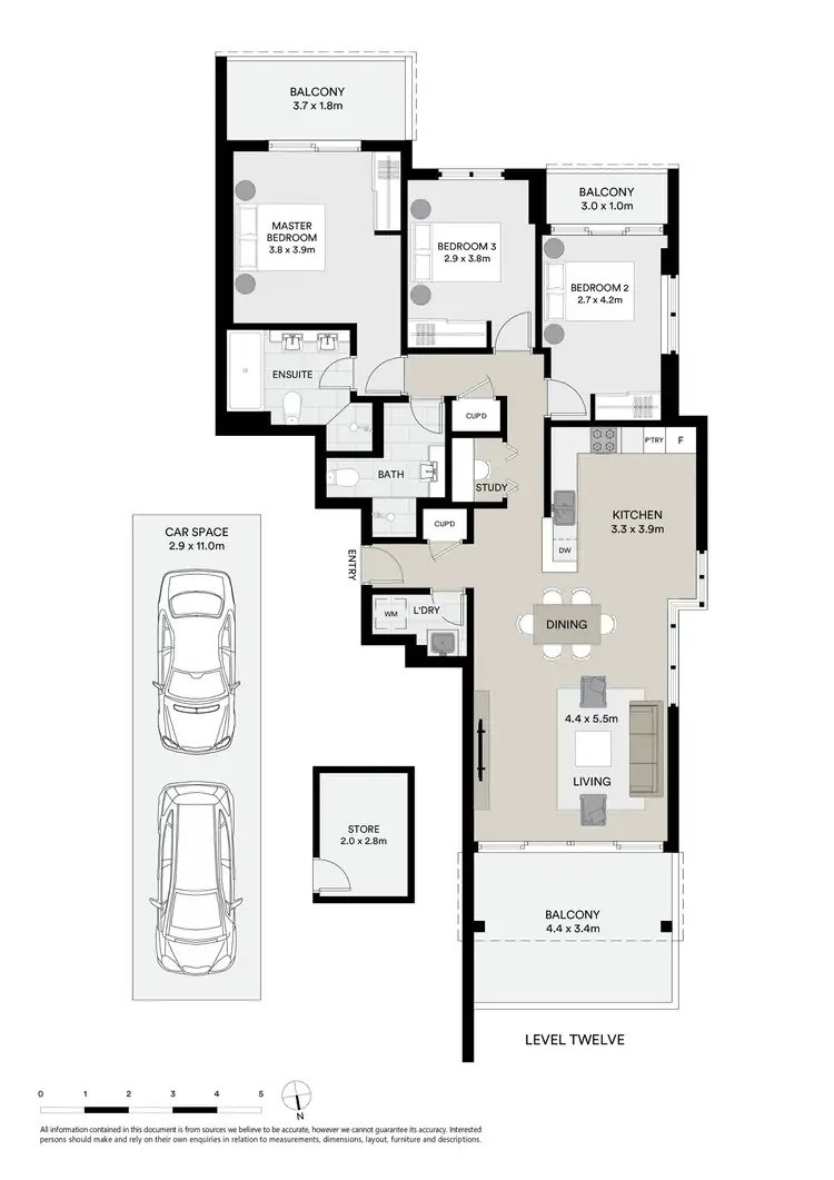 Floorplan of Homely apartment listing, 1237/7 Crescent Street, Waterloo NSW 2017