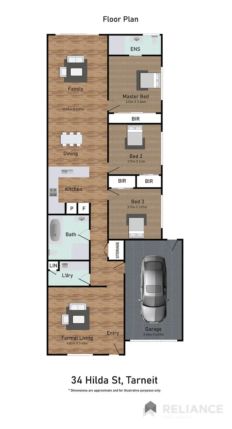 Floorplan of Homely house listing, 34 Hilda Street, Tarneit VIC 3029