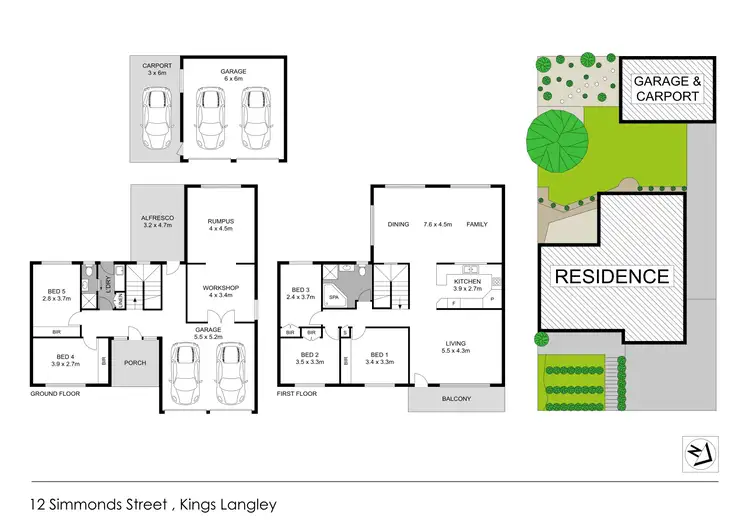 Floorplan of Homely house listing, 12 Simmonds Street, Kings Langley NSW 2147