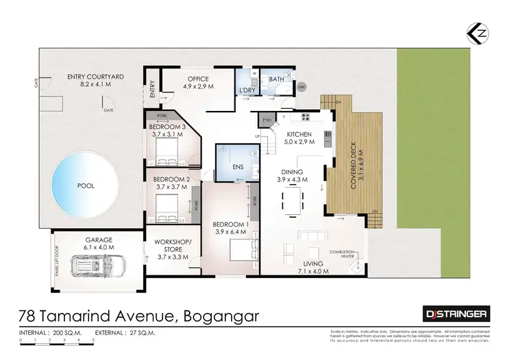 Floorplan of Homely house listing, 78 Tamarind Avenue, Bogangar NSW 2488