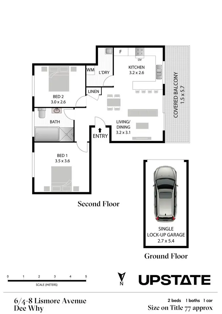 Floorplan of Homely apartment listing, 6/4-8 Lismore Avenue, Dee Why NSW 2099