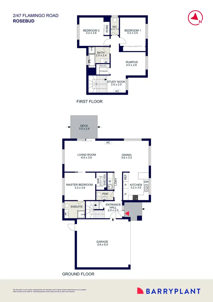 Floorplan of Homely unit listing, 2/47 Flamingo Road, Capel Sound VIC 3940
