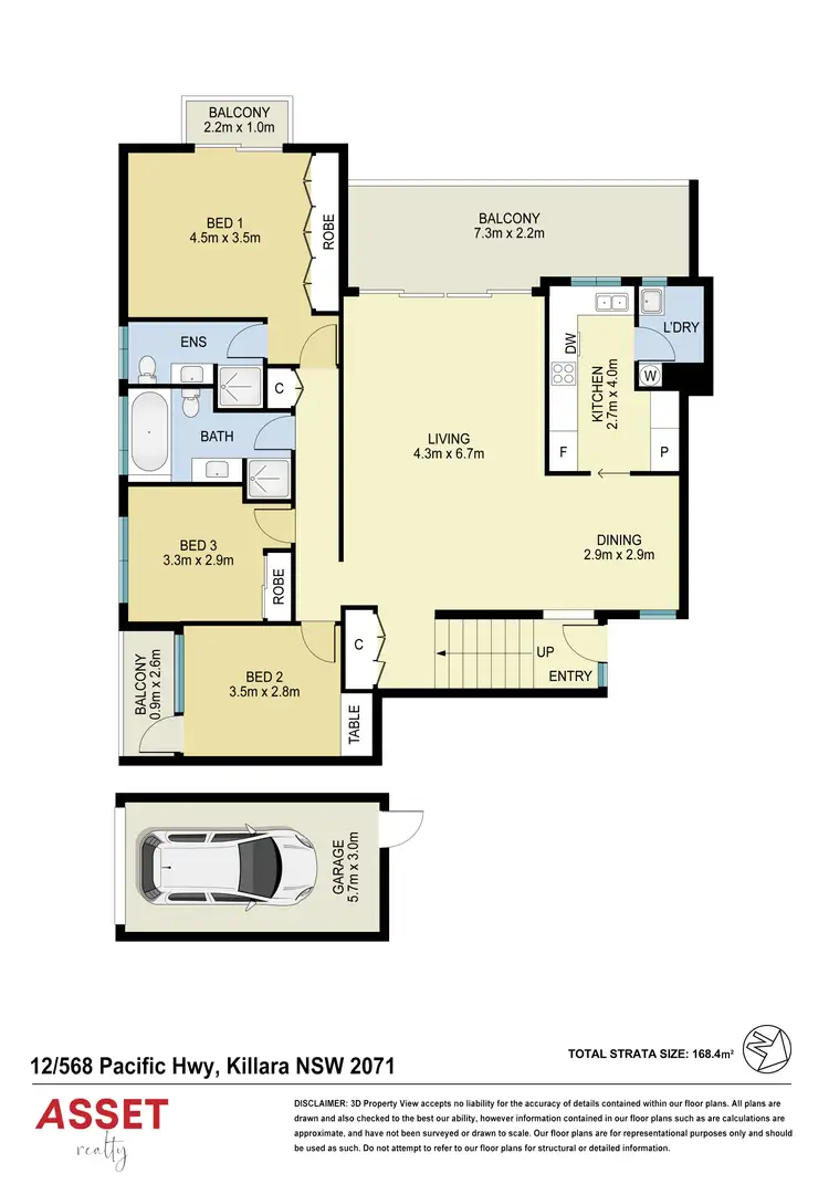 Floorplan of Homely unit listing, 12/568 Pacific Highway, Killara NSW 2071