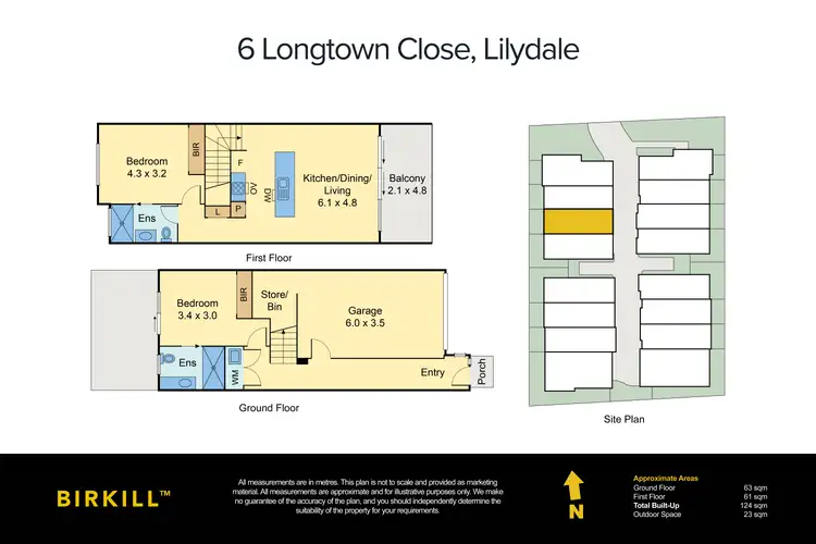Floorplan of Homely house listing, 6 Longtown Close, Lilydale VIC 3140