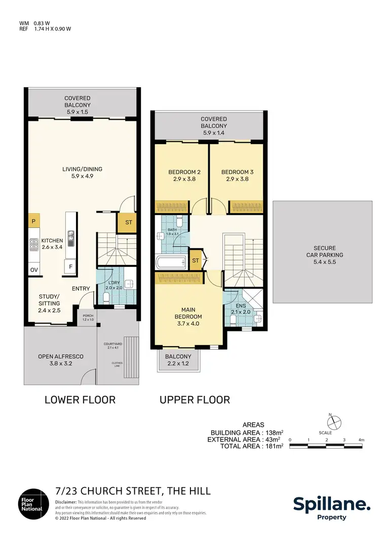 Floorplan of Homely townhouse listing, 7/23 Church Street, The Hill NSW 2300