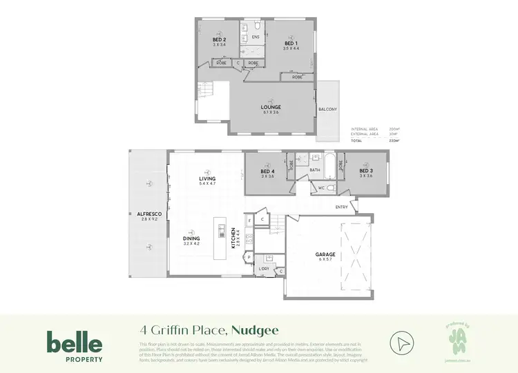 Floorplan of Homely house listing, 4 Griffin Place, Nudgee QLD 4014