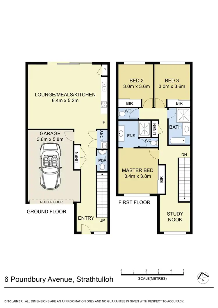 Floorplan of Homely townhouse listing, 6 Poundbury Avenue, Strathtulloh VIC 3338