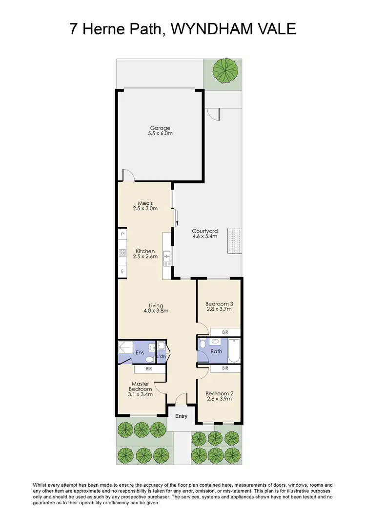 Floorplan of Homely house listing, 7 Herne Path, Wyndham Vale VIC 3024