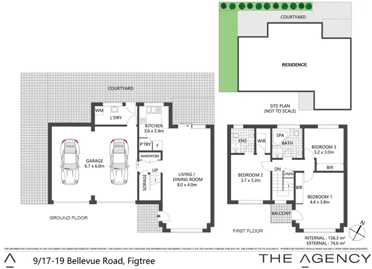 Floorplan of Homely townhouse listing, 9/17-19 Bellevue Road, Figtree NSW 2525