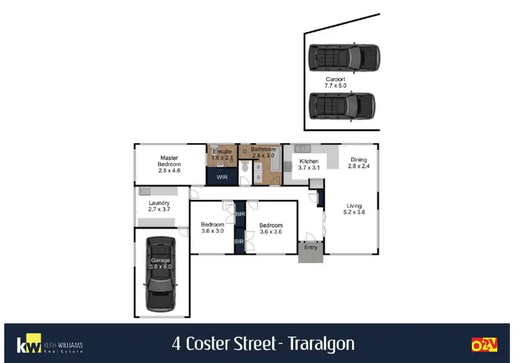 Floorplan of Homely house listing, 4 Coster Street, Traralgon VIC 3844