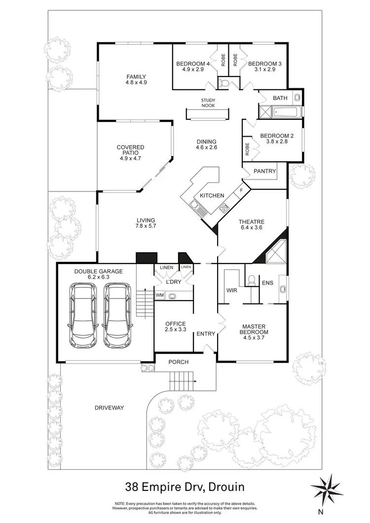 Floorplan of Homely house listing, 38 Empire Avenue, Drouin VIC 3818