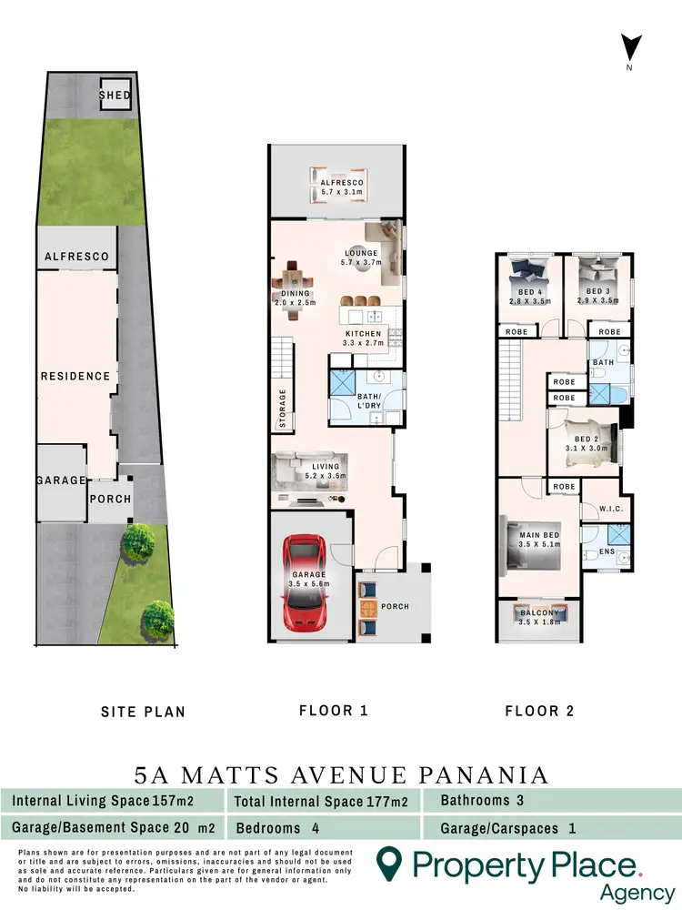 Floorplan of Homely semi-detached listing, 5A Matts Avenue, Panania NSW 2213