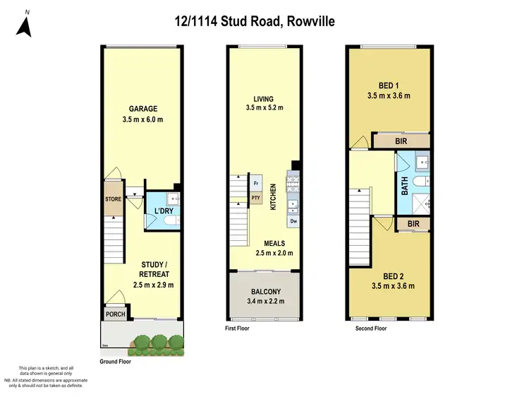Floorplan of Homely unit listing, 12/1114 Stud Road, Rowville VIC 3178