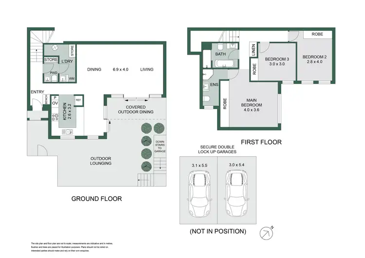 Floorplan of Homely townhouse listing, 33C Abbott Street, Cammeray NSW 2062