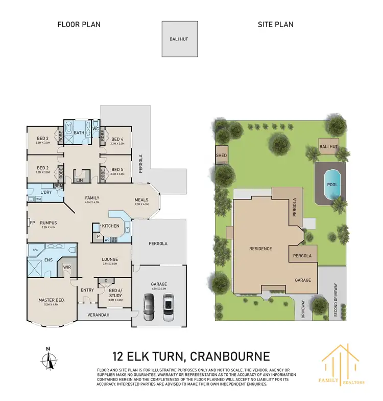 Floorplan of Homely house listing, 12 Elk Turn, Cranbourne VIC 3977