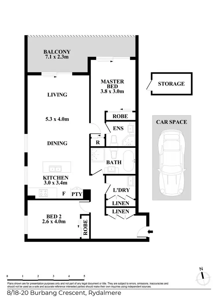 Floorplan of Homely apartment listing, 8/18-20 Burbang Crescent, Rydalmere NSW 2116