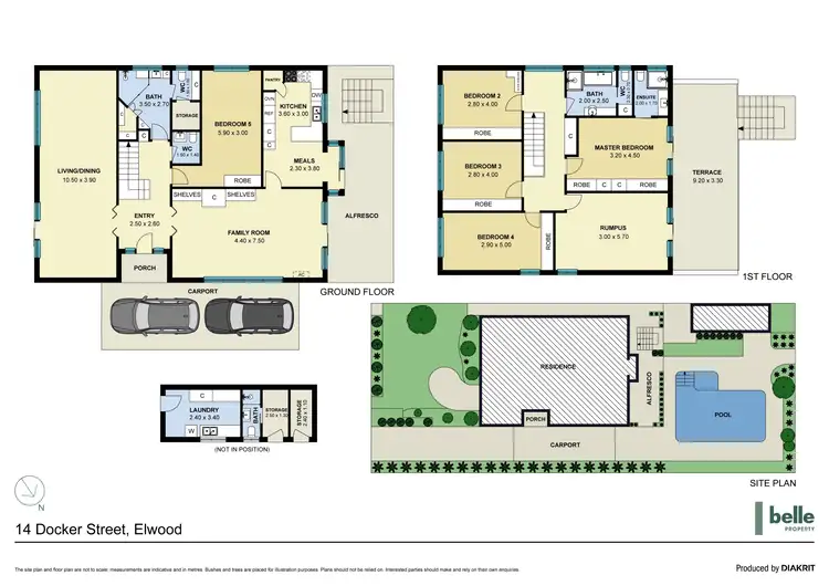 Floorplan of Homely house listing, 14 Docker Street, Elwood VIC 3184