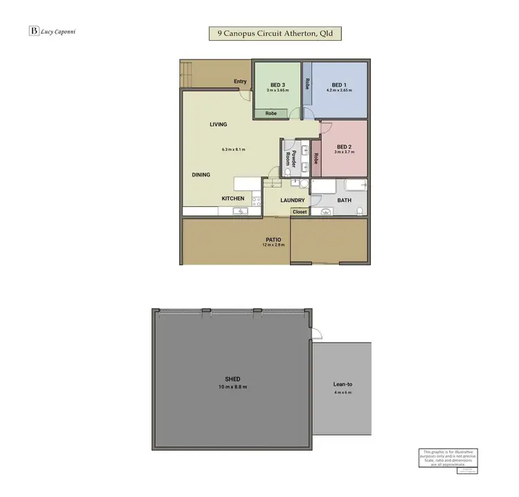 Floorplan of Homely house listing, 9 Canopus Circuit, Atherton QLD 4883