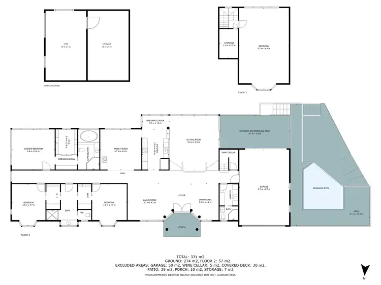 Floorplan of Homely rural property listing, 345 Redbank Road, Redbank NSW 2446