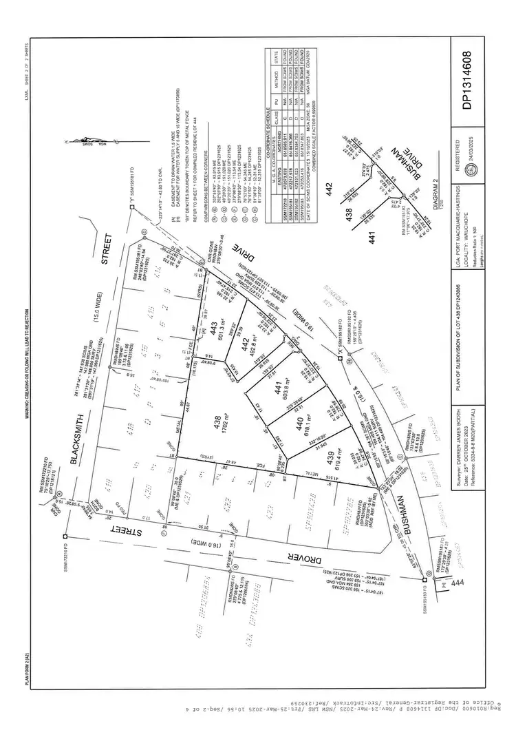 Floorplan of Homely land listing, LOT 439 to 443 Bushman Drive, Wauchope NSW 2446
