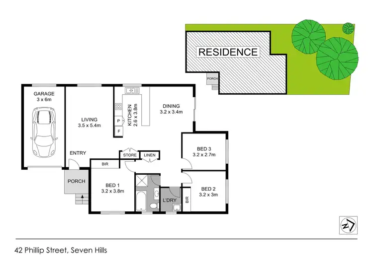 Floorplan of Homely house listing, 42 Phillip Street, Seven Hills NSW 2147