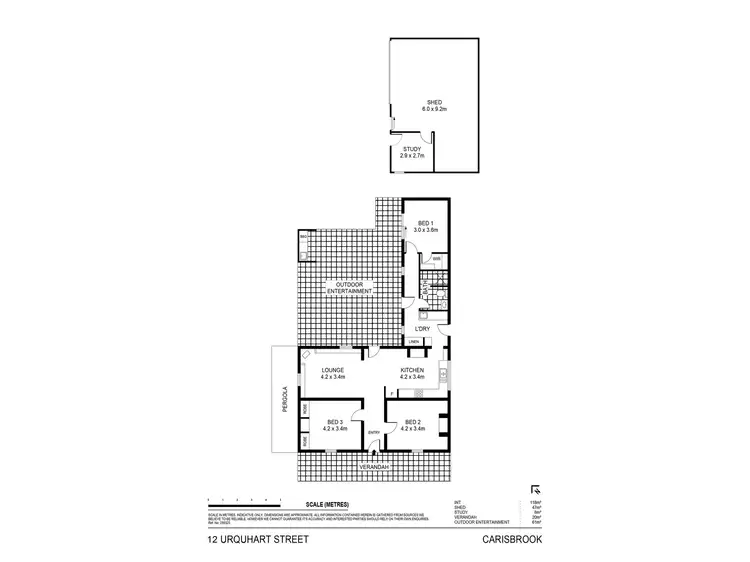 Floorplan of Homely house listing, 12 Urquhart Street, Carisbrook VIC 3464