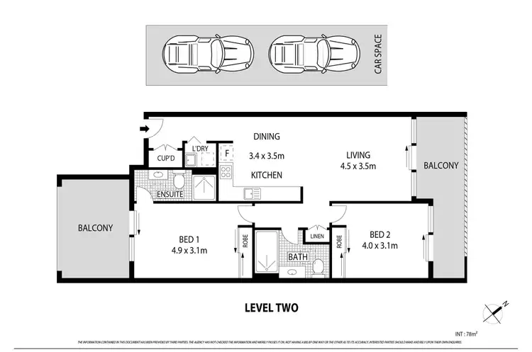 Floorplan of Homely apartment listing, 15/1559 Botany Road, Botany NSW 2019