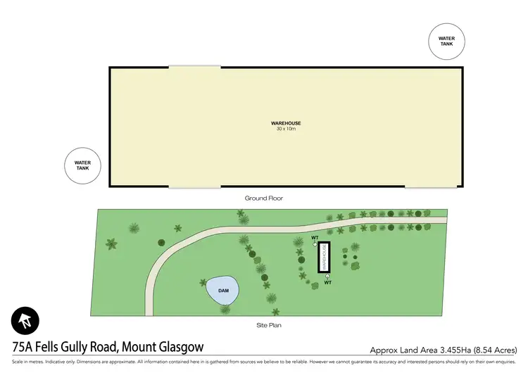 Floorplan of Homely land listing, CA19.75 Fells Gully Road, Mount Glasgow VIC 3371