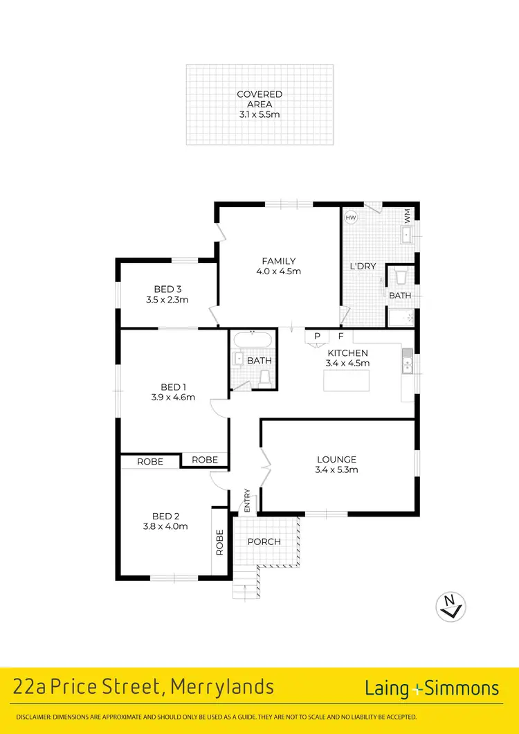 Floorplan of Homely house listing, 22A Price Street, Merrylands NSW 2160