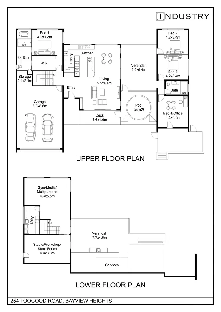 Floorplan of Homely house listing, 254 Toogood Road, Bayview Heights QLD 4868
