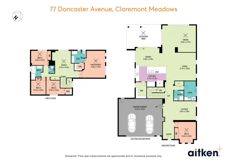 Floorplan of Homely house listing, 77 Doncaster Avenue, Claremont Meadows NSW 2747