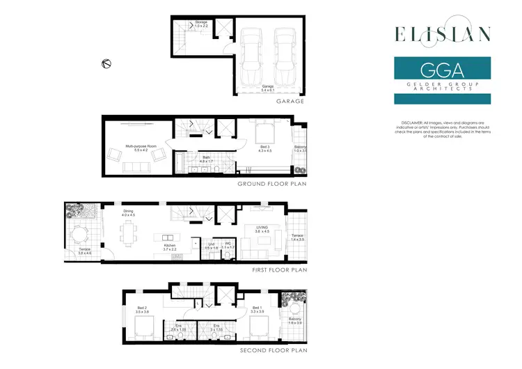 Floorplan of Homely townhouse listing, 16a Park Crescent, Pymble NSW 2073