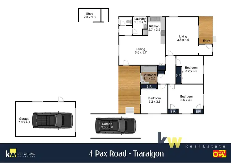 Floorplan of Homely house listing, 4 Pax Road, Traralgon VIC 3844