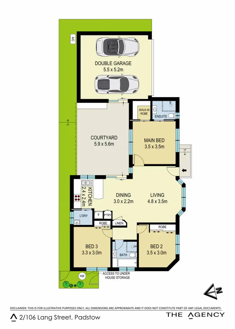 Floorplan of Homely villa listing, 2/106 Lang Street, Padstow NSW 2211