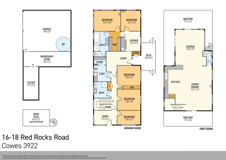 Floorplan of Homely house listing, 16-18 Red Rocks Road, Cowes VIC 3922
