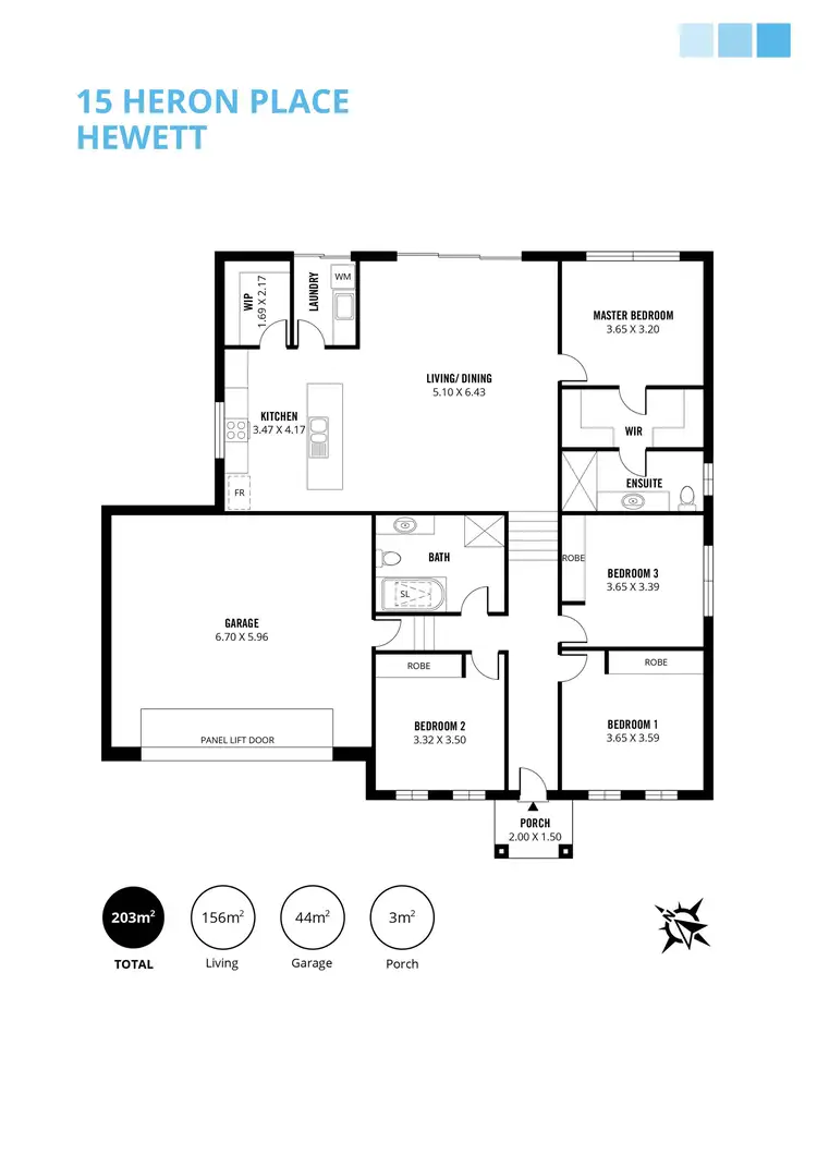 Floorplan of Homely house listing, 15 Heron Place, Hewett SA 5118