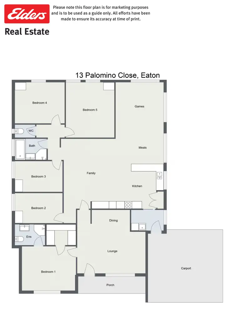 Floorplan of Homely house listing, 13 Palomino Close, Eaton WA 6232
